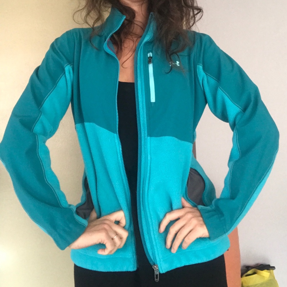 Under armour teal jacket